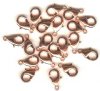 20 15mm Bright Copper Plated Lobster Claw Clasps